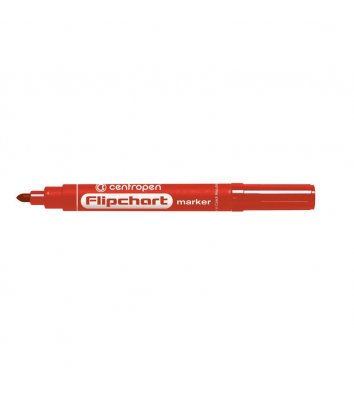 Маркер для дошок Flipchart, колір чорнил червоний 2,5 мм, Centropen