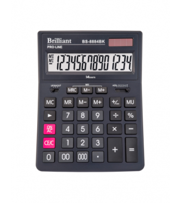 Калькулятор 14 розрядів 155х205х35 мм, Brilliant