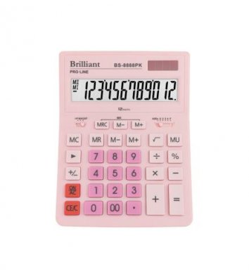 Калькулятор 12розрядів 155х205х35мм, Brilliant