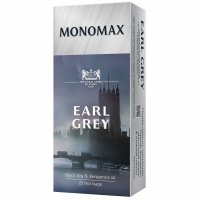 Чай чорний Monomax Earl Grey у пакетиках 25шт*2г