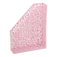 Лоток вертикальний металевий рожевий Rose Pastel, Buromax