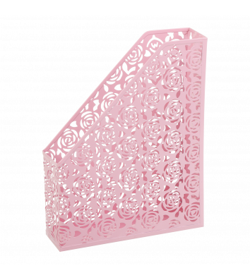 Лоток вертикальний металевий рожевий Rose Pastel, Buromax