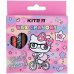 Мел восковый цветной 12шт "Hello Kitty", Kite