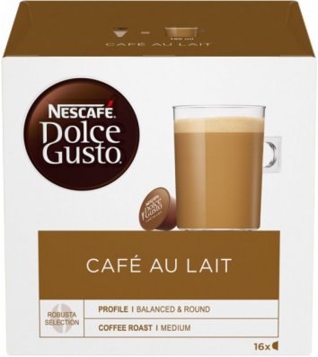 Кава в капсулах Nescafe Dolce Gusto Café au Lait мелена 16шт*10г