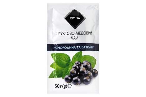 Чай фруктово-медовый Rioba концентрат Смородина и базилик 50г
