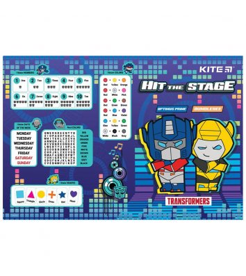 Коврик для детского творчества А3 пластиковый "Transformers", Kite