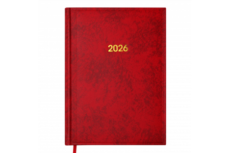 Щоденник датований A5 2026 Base червоний, Buromax Щоденник датований A5 2026 Base червоний, Buromax