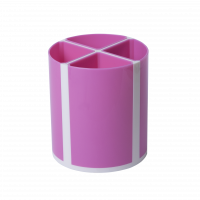 Підставка канцелярська пластикова Твістер рожева, Zibi