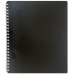 Блокнот В5 80арк клітинка Classic, бічна спіраль чорний, Buromax