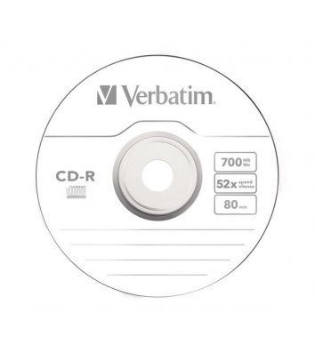 Диск CD-R 700mb 80min 52x, Verbatim