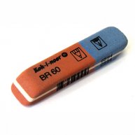 Гумка для олівців та чорнил Blue Star червоно-синя 6521/60, KOH-I-NOOR