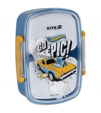 Ланч-бокс з наповненням "Hot Wheels" 750 мл, Kite