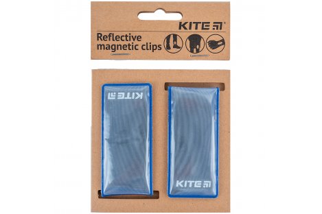 Набір магнітних кліпс світловідбиваючих синій, Kite