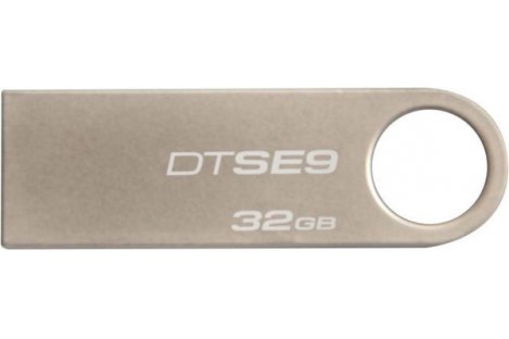 Флеш-память 32GB Kingston Drive Datatraveler SE9, корпус серебристый