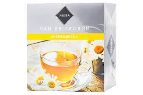 Чай квітковий Rioba Ромашка в пакетиках 50шт*1,3г