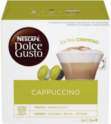 Кава в капсулах Nescafe Dolce Gusto Cappuccino мелена 16 шт*11,65г