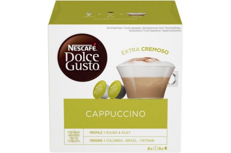 Кава в капсулах Nescafe Dolce Gusto Cappuccino мелена 16 шт*11,65г