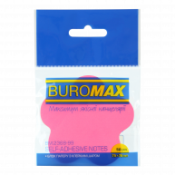 Стікери "Квітка" 50арк неонові кольори асорті, Buromax