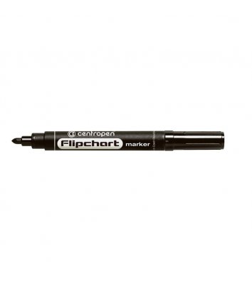 Маркер для дошок Flipchart, колір чорнил чорний 2,5 мм, Centropen