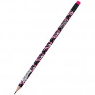 Олівець чорнографітний HB "Floral Black", Axent