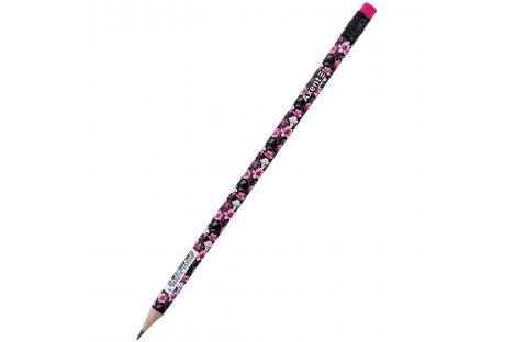 Олівець чорнографітний HB "Floral Black", Axent