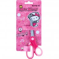 Ножницы детские 15см пластиковые ручки с резиновыми вставками розовые, Kite