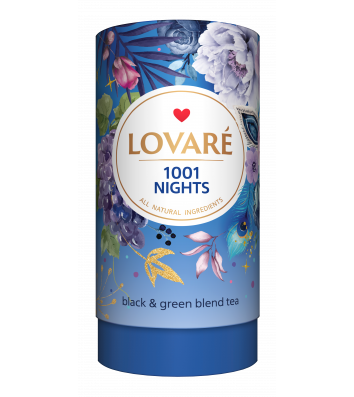 Чай черный и зеленый с фруктами и лепестками цветов Lovare "1001 Ночь" 80г