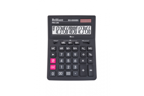 Калькулятор 16 розрядів 155х205х35мм, Brilliant