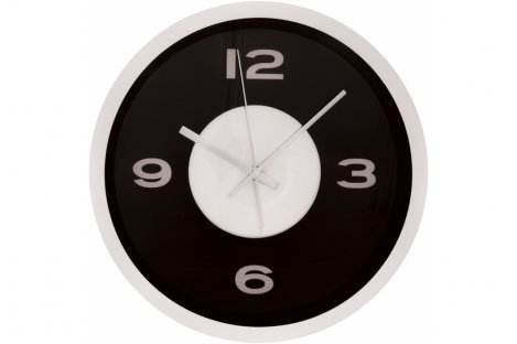 Годинник настінний чорний, Economix Promo
