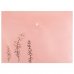 Папка-конверт А4 на кнопке пластиковая Peachy Mood светло-розовая, Axent