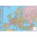 Политическая карта Европы 160*110см ламинированная с планками