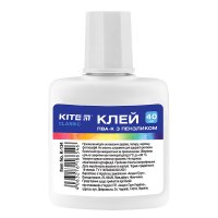 Клей ПВА 40 мл з пензликом Classic, Kite