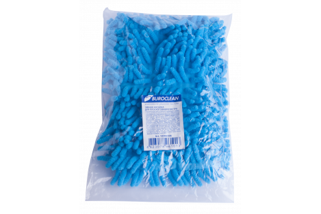 Сменная насадка для плоской швабры, цвет голубой 420*120*10 мм Экстра, Buroclean
