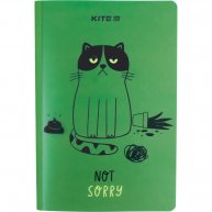 Блокнот A5 40арк клітинка "Sorry cat", Kite