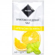 Чай фруктово-медовый Rioba концентрат Апельсин и мята 50г