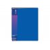 Папка А4 пластиковая 40 файлами синяя, Economix
