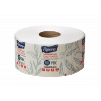 Туалетная бумага целлюлозная двухслойная Джамбо 108м, Papero