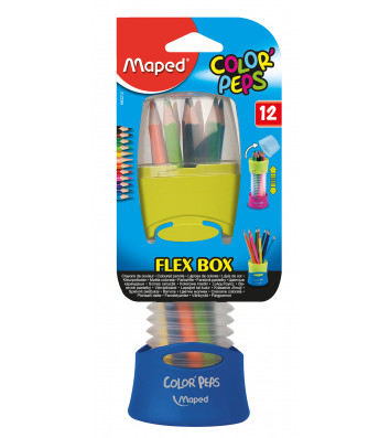 Карандаши цветные 12шт трехгранные COLOR PEPS Flex box, Maped