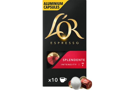Кава  в капсулах L`OR Espresso Splendentе мелена 10шт*5г
