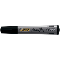 Маркер перманентний, колір чорнил чорний 1,7мм, BIC