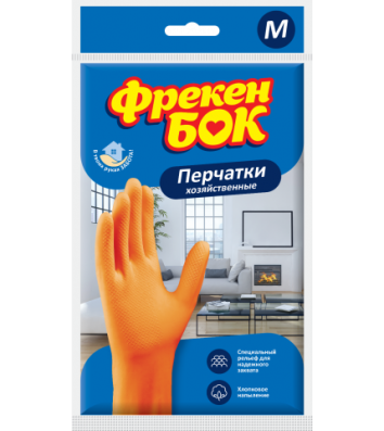 Перчатки резиновые универсальные M, Фрекен Бок