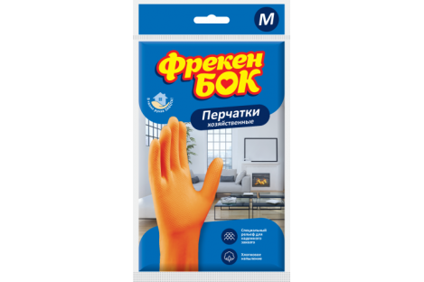 Перчатки резиновые универсальные M, Фрекен Бок Перчатки резиновые универсальные M, Фрекен Бок