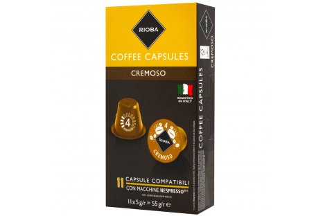 Кава в капсулах Rioba Nespresso Cremoso мелена 10шт*5г