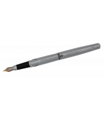 Ручка перова, колір корпусу сріблястий в оксамитовому чохлі, Regal