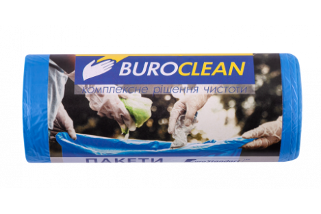 Пакети для сміття  35л/30шт сині, BuroClean