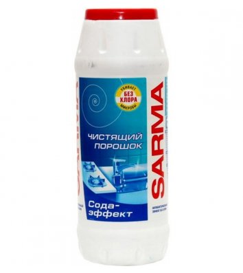 Средство для чистки Sarma 400г универсальный антибактериальный "Сода - эффект"