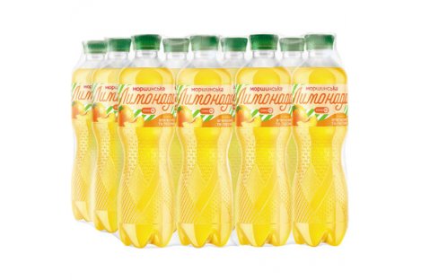 Напій газований Моршинська Лимонада зі смаком апельсина та персика 1,5л*6шт