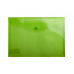 Папка-конверт А5 на кнопці пластикова прозора салатова, Buromax