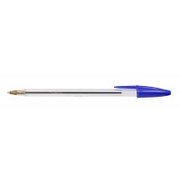 Ручка кулькова Cristal, колір чорнил синій 0,4мм, Bic
