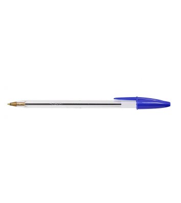 Ручка кулькова Cristal, колір чорнил синій 0,4мм, Bic